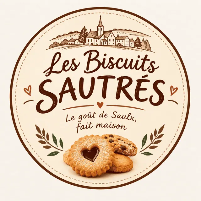 Logo Les Biscuits Sautrés : Le goût de Saulx, fait maison